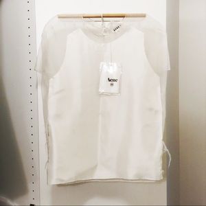 Acne Studios Azade top in white